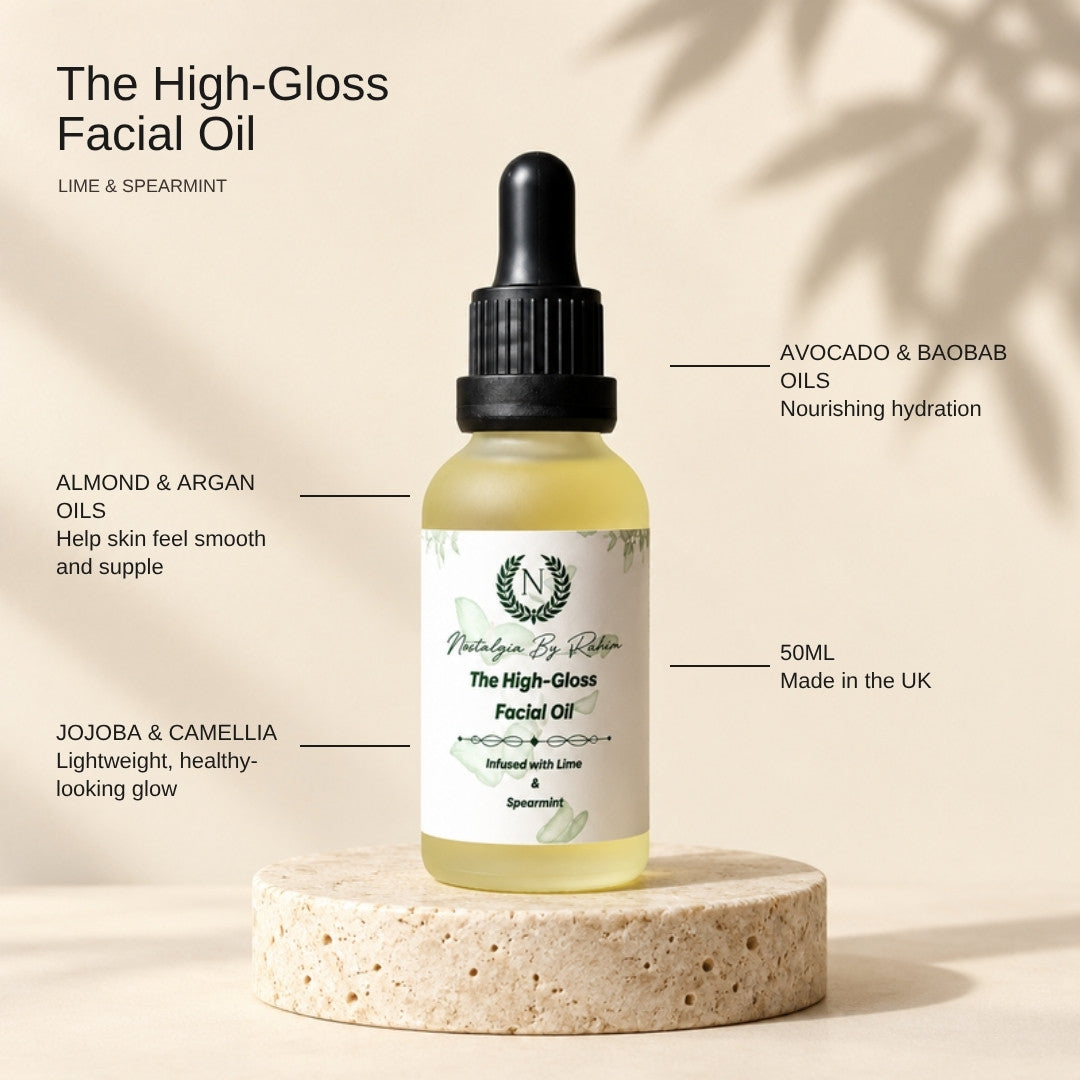 The High-Gloss Facial Oil key ingredients