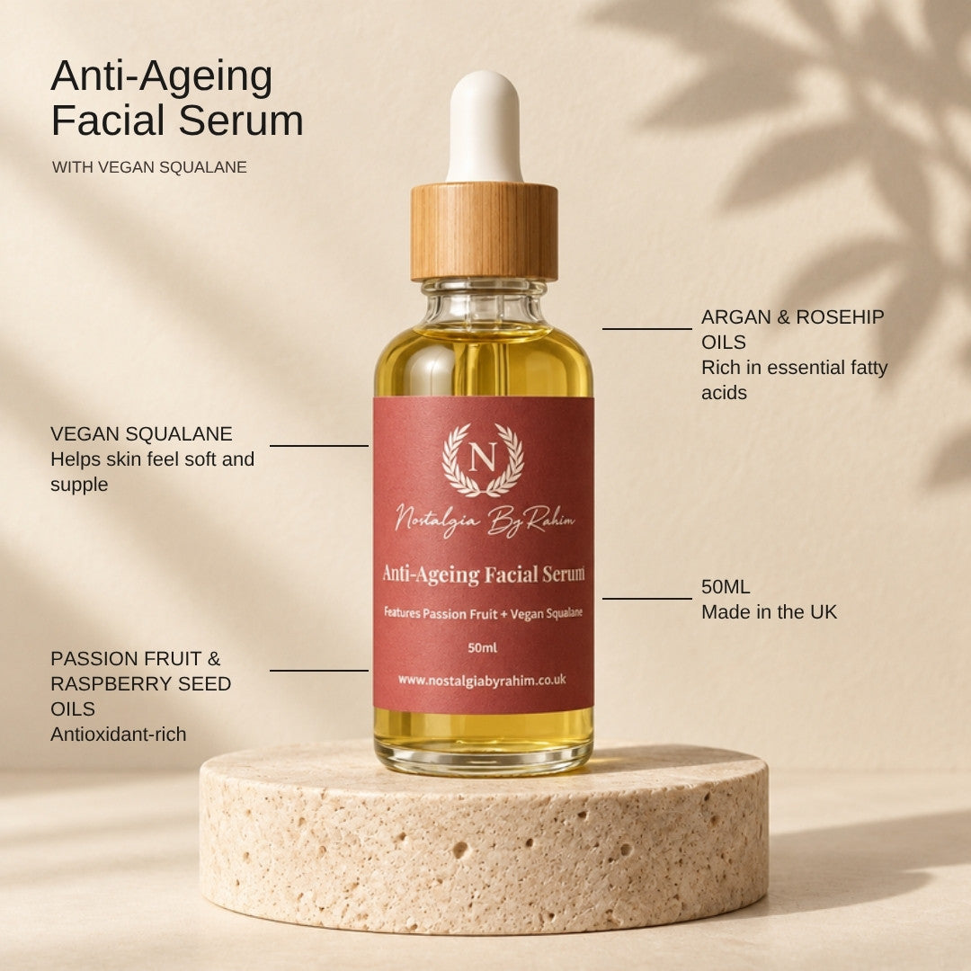 Anti-Ageing Facial Serum key ingredients