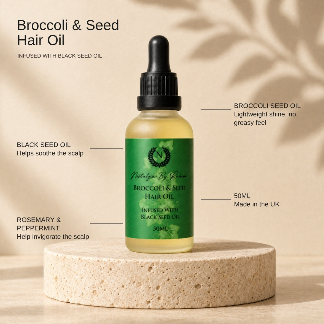 Broccoli & Seed Hair Oil 50ML key ingredients