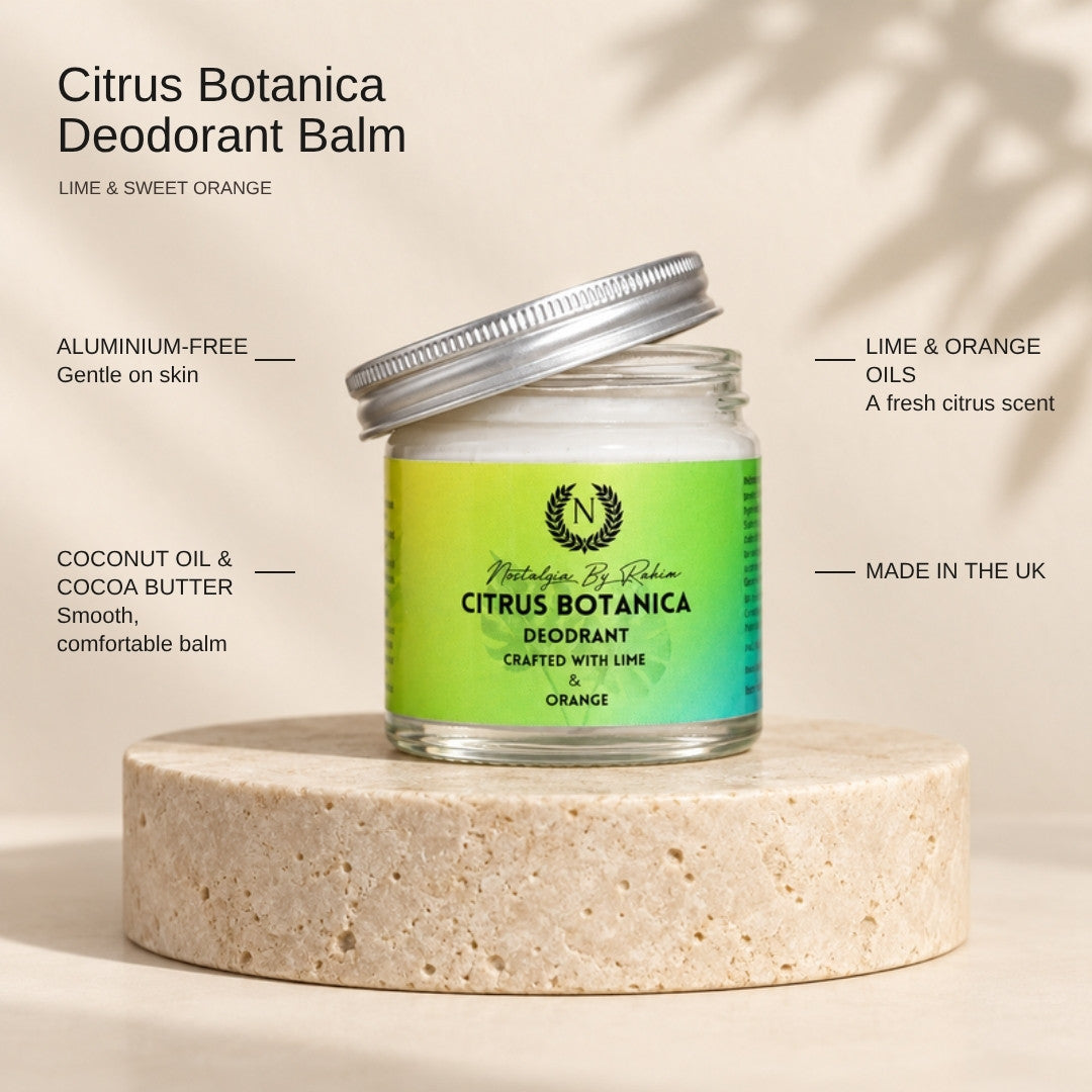 Citrus Botanica Deodorant Balm key ingredients