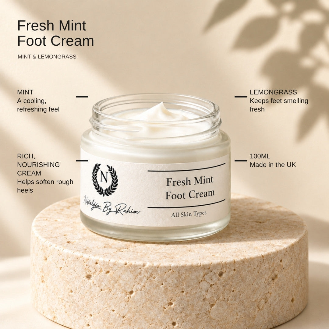 Fresh Mint Foot Cream key ingredients