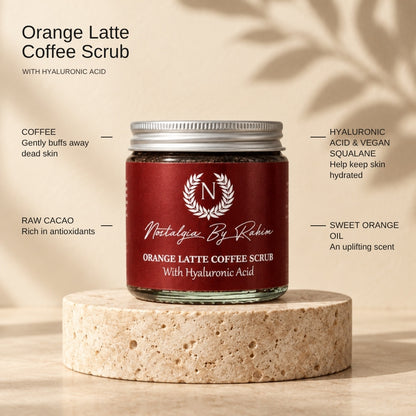 Orange Latte Coffee Scrub key ingredients